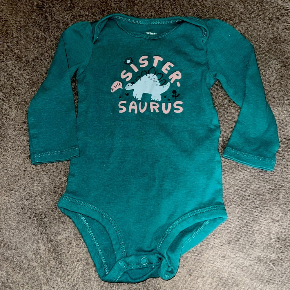 Carters Sistersaurus Onsie